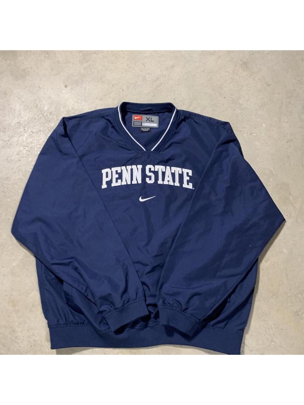 Vintage Y2K Nike Center Swoosh Penn State Pullover Jacket Mens XL NCAA